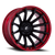 Fuel Fc403 Burn Wheel 22x10 5x127 Matte Black With Candy Red Lip -18mm - FREE T-SHIRT INCLUDED! | FC403MQ22105018N
