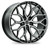 Vossen Hf2 Wheel 20x10 5x112 Brushed Gloss Black 50mm - FREE T-SHIRT INCLUDED! | HF2-0M14