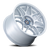 Motegi Mr158 Tsubaki Wheel 18x10.5 5x120 Hyper Silver w/ Machined Lip 35mm - FREE T-SHIRT INCLUDED! | MR158SD18055235