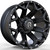 Revenge Rv202 Wheels Rims 20x10 8x170 Satin Black W/ Milled Lip -19mm | RV202-20108170-19DFB