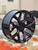 Revenge Sw12 22x9 6x139.7 Black Milled Red Tint 24mm Wheels