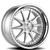 Rennen Csl-1 Wheels Rims 20x8.5 Blank Custom Drilled Silver Brushed W/ Chrome Step Lip 15mm | SL120850ZZ15CSX101