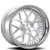 Rennen Csl-2 Wheels Rims 20x8.5 Blank Custom Drilled Silver Brushed W/ Chrome Step Lip 15mm | SL220850ZZ15CSX101
