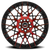 DOORBUSTER PRICING! - Spec-1 Sp-53 - Wheel - 17x7.5 5x108 & 5x114.3 Gloss Black & Red Machined 42mm | SP-5317753242BMR