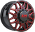 Xm Offroad Dually Xm-900 Wheels Rims 22x8.25 8x165.1 Black W/ Red Milling 105mm
