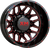 Xm Offroad Dually Xm-900 Wheels Rims 24x8.25 8x200 Black W/ Red Milling -201mm
