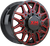 Xm Offroad Dually Xm-900 Wheels Rims 24x8.25 8x210 Black W/ Red Milling 105mm