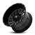Hardrock Offroad H708 Overdrive Wheels Rims 20x9 6x120 6x139.7 Gloss Black Milled 0mm | H708-209094000GBM