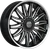 Massiv 928 Wheels Rims 22x9 5x112 5x114.3 Black Milled W/ Stainless Lip And Floating Cap 40mm | MAS928-22945BMW-FC