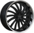 Ravetti M15 Wheels Rims 20x8.5 5x120 Gloss Black W/ Stainless Lip 15mm | RAV-M15-2867B