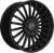 Ravetti M17 Wheels Rims 22x9 5x114.3 5x127 Gloss Black W/ Floating Cap 30mm | RAV-M17-22955B-FC