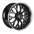 Curva Cff76 Wheels Rims 20x10.5 5x112 Gloss Black Machined Face Dark Tint Stainless Lip 35mm | CFF76-201051123566TBSL