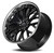 Curva Cff76 Wheels Rims 20x9 5x114.3 Gloss Black Stainless Lip 35mm | CFF76-20901143573BSL