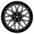 Big Baller Brand H148 Z08 Wheels Rims 20x9 5x115 Gloss Black With Machined Face 15mm | H148-Z08-1884