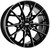 Big Baller Brand H157 Z10 Wheels Rims 20x10.5 5x114.3 Gloss Black With Machined Face 40mm | H157-Z10-1627