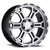 Vision Raptor 372  Black Machined Wheels Rims 17x9 6x5.5   25 | 372-7983MF25