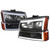 Spec-D Headlight & Bumper Light Combo w/ Black Housing | SPE 2LBLH-SIV03JM-G3-RS