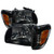Spec-D Black Headlight with Corner Light w/ Crystal Housing | SPE 2LCLH-TAC01JM-KS