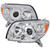 Spec-D Headlights w/ Chrome Housing & Amber Reflector | SPE 2LHP-4RUN06-GO