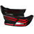 Spec-D Smoked Red LED Tail Lights w/ Sequential Turn Signal & Black Housing | SPE LT-ACD184SZ-SQ1-RS