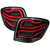 Spec-D Black Clear LED Tail Lights | SPE LT-BW16406BKLED-TM