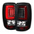 Spec-D Clear Red LED Tail Lights w/ Black Housing | SPE LT-DEN00JRLED-G2-TM