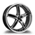 Marquee M5330A Wheels Rims 20x10.5 5x120 Black Machined W/ Stainless Lip 15mm | 5330A20105512015BMSL