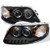 Spyder 1PC Projector Headlights - LED Halo - Amber Reflector - Black | FCLH 5010261