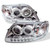 Spyder 1PC Projector Headlights - LED Halo - Amber Reflector - Chrome | FCLH 5010278