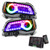 Oracle Lighting SMD Pre-Assembled Headlights, Non-HID, Black Bezel, ColorSHIFT(tm) 2.0 DRL | FQCV 7731-333