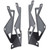 Oracle Lighting Dual Mounting Pillar Brackets, Black, Pair | FQCV 2045-504