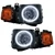 Oracle Lighting SMD Pre-Assembled Headlights, Combo, White | FQCV 7133-001