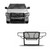 Black Horse Off Road Rugged Heavy Duty Grille Guard Kit | GDRD RU-FOF109-B-KIT