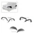 Black Horse Off Road Full Set Tubular Fender Flares & Inner Fender Flares Liners - Front & Rear | GDRD TFFJ-FS