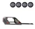 Black Horse Off Road Vigor Roll Bar Kit | GDRD VIRB09B-PLFB