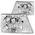 ANZO USA Crystal Headlight Set | ZUKT 111037