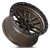 Lock Offroad Krawler Wheel 22x10 8x180 Matte Bronze w/ Matte Black Ring -18mm|KRAWLER-22188MRMBR