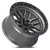 Lock Offroad Krawler Wheel 20x10 8x180 Matte Grey w/ Matte Black Ring -18mm|KRAWLER-2188MGMBR