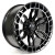 Arena A102 Recon Wheel 20x9 6x139.7 Gloss Black w/ Machined Dark Tint Lip 1mm - FREE LUG NUTS INCLUDED!