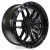 Arena A109 Hustle Wheel 17x9 6x139.7 Satin Black w/ Gloss Black Lip 0mm - FREE LUG NUTS INCLUDED!