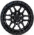 Arena A109 Hustle Wheel 22x9.5 6x135 Satin Black w/ Gloss Black Lip 20mm | A109229589P02004
