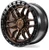 Arena A109 Hustle Wheel 17x9 5x127 Smoked Bronze w/ Satin Black Lip -12mm | A109179075N01215