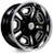 Resto R102 Del Ray Wheel 17x8 5x127 Gloss Black Milled w/ Diamond Cut Lip 1mm | R1021780734513