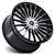 Asanti Ab048 Viceroy Wheels Rims 20x10.5 5x112 5x114.3 Gloss Black W/ Machined Face 40mm | AB048BD20054640