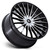 Asanti Ab048 Viceroy Wheels Rims 24x10 5x112 5x120 Gloss Black W/ Machined Face 35mm | AB048BD24105N35