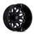 Fuel Dually D875 Flux  Wheels Rims 22x8.25 8x170 Gloss Black Brush-Fc Gray Tint -227mm