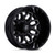Fuel Dually D875 Flux  Wheels Rims 22x8.25 8x210 Gloss Black Brush-Fc Gray Tint -246mm