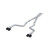 MBRP 3in. Cat-Back. Dual Rear Exit. Race Version. T304. Quad CF Tips | BKSJ S71163CF