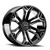 Torque Tw436C Recluse Wheels Rims 22x10 6x139.7 Gloss Black Milled W/ Dark Tint -18mm | TW436C-22108415-18