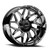 Torque Tw427C Vortex Wheels Rims 22x10 6x135 6x139.7 Gloss Black W/ Milled Spokes -18mm | TW427C-22103513-18